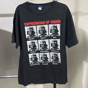 Star Wars Black and Red Darth Vader T-Shirt